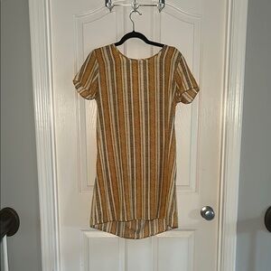 My Story Striped Orange and Brown Dress Size Medium